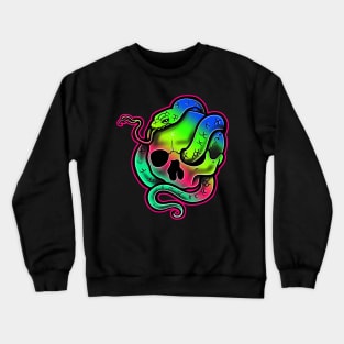 snake and skull Crewneck Sweatshirt